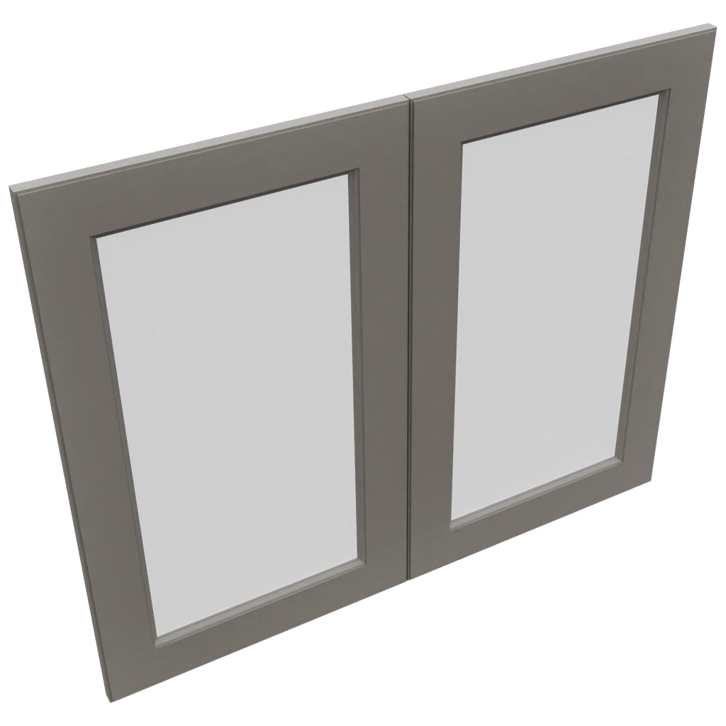 Fabuwood Fusion Stone DS GDW3630 Wall Glass Door, Top View