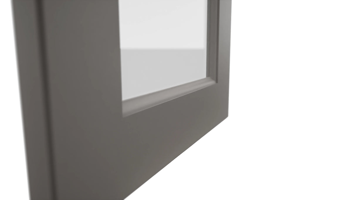 Fabuwood Fusion Stone DS GDWDC2430 Wall Glass Door, Detail View