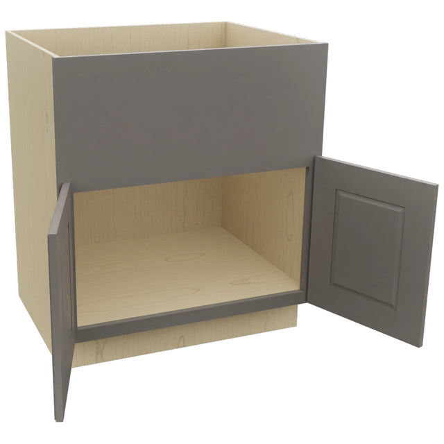 Fabuwood Fusion Stone FS30 Base Farm Sink Cabinet, Open View