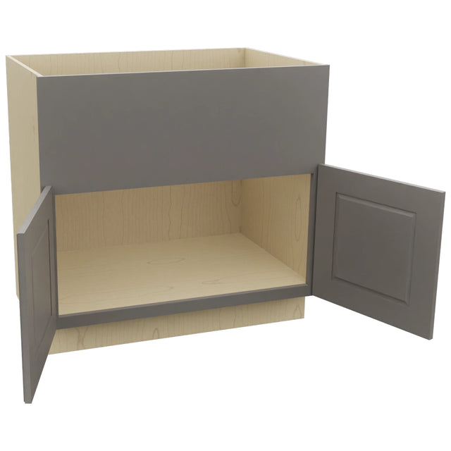 Fabuwood Fusion Stone FS36 Base Farm Sink Cabinet, Open View