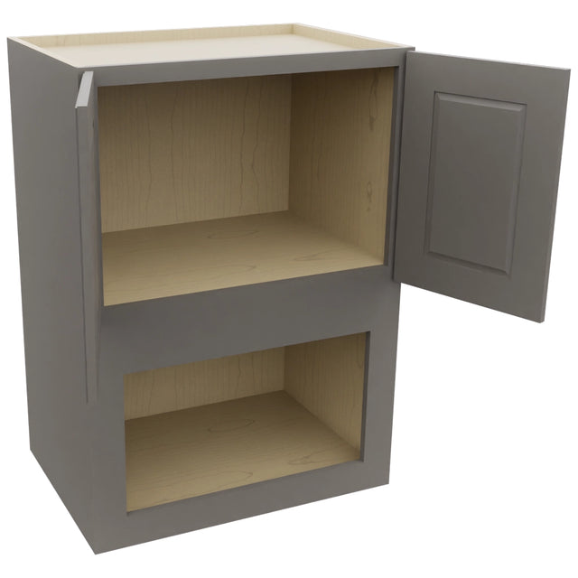 Fabuwood Fusion Stone MC304221 Wall Microwave Cabinet, Open View