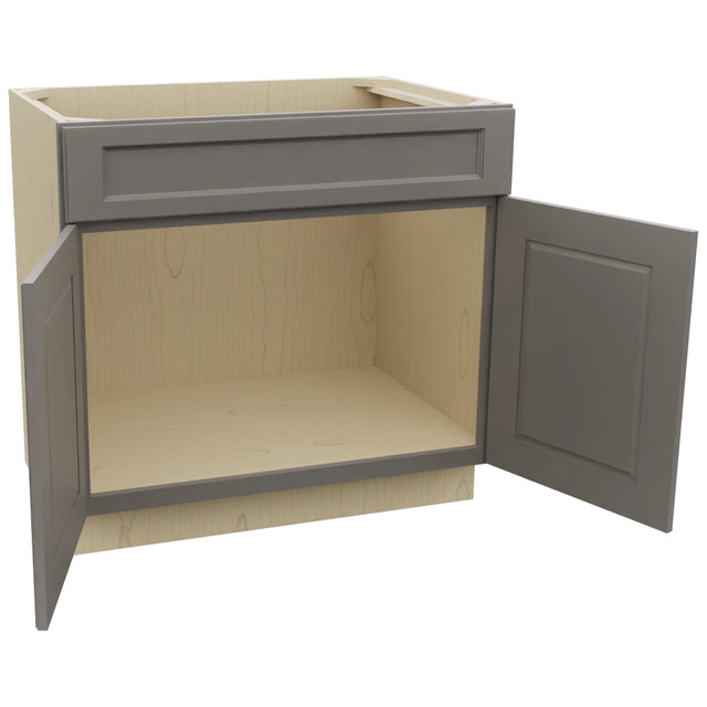 Fabuwood Fusion Stone SB36SDF Base Sink Cabinet, Open View