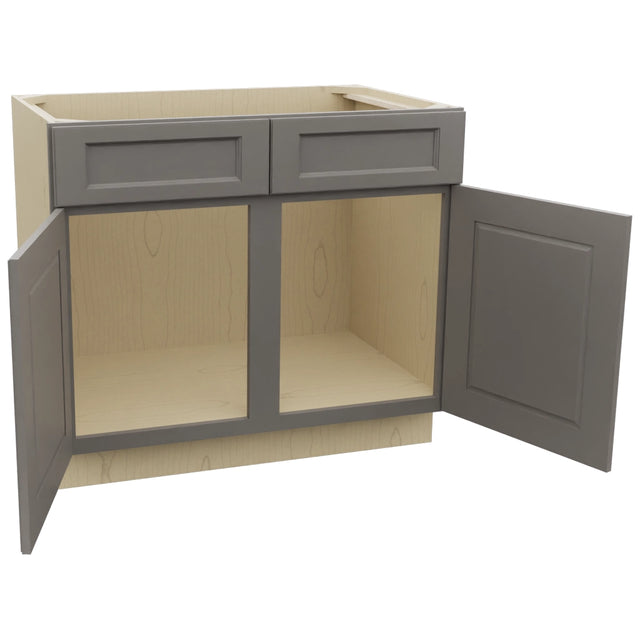 Fabuwood Fusion Stone SB39 Base Sink Cabinet, Open View