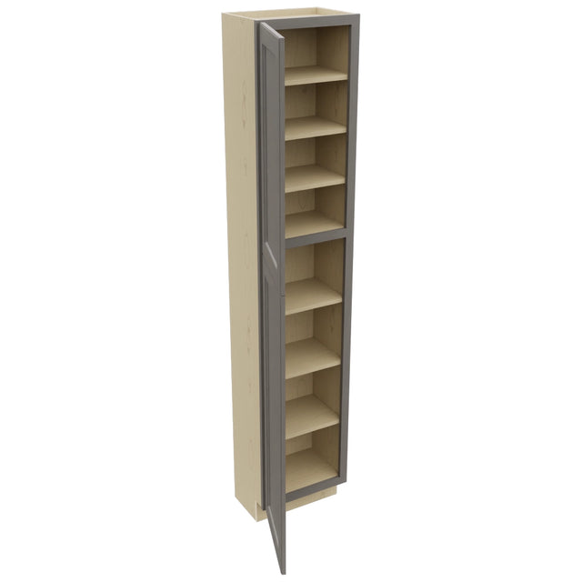 Fabuwood Fusion Stone TP181290 Tall Pantry Cabinet, Open View