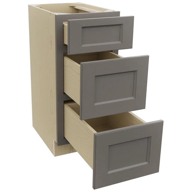 Fabuwood Fusion Stone VDB15-34 Vanity Drawer Cabinet, Open View