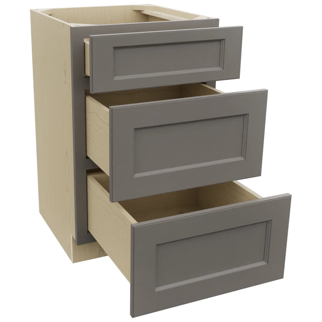 Fabuwood Fusion Stone VDB21-34 Vanity Drawer Cabinet, Open View