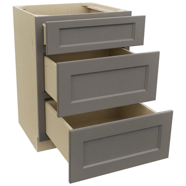 Fabuwood Fusion Stone VDB24-34 Vanity Drawer Cabinet, Open View