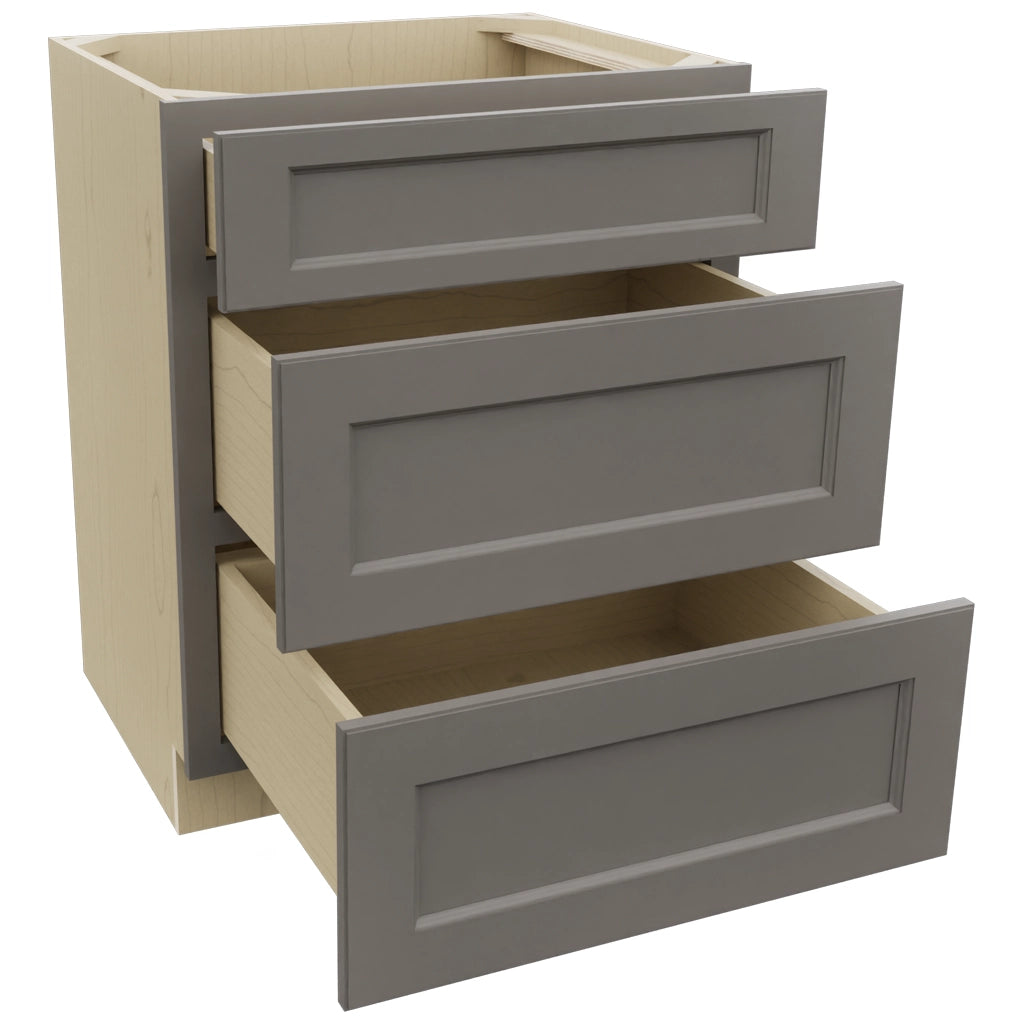Fabuwood Fusion Stone VDB27-34 Vanity Drawer Cabinet, Open View