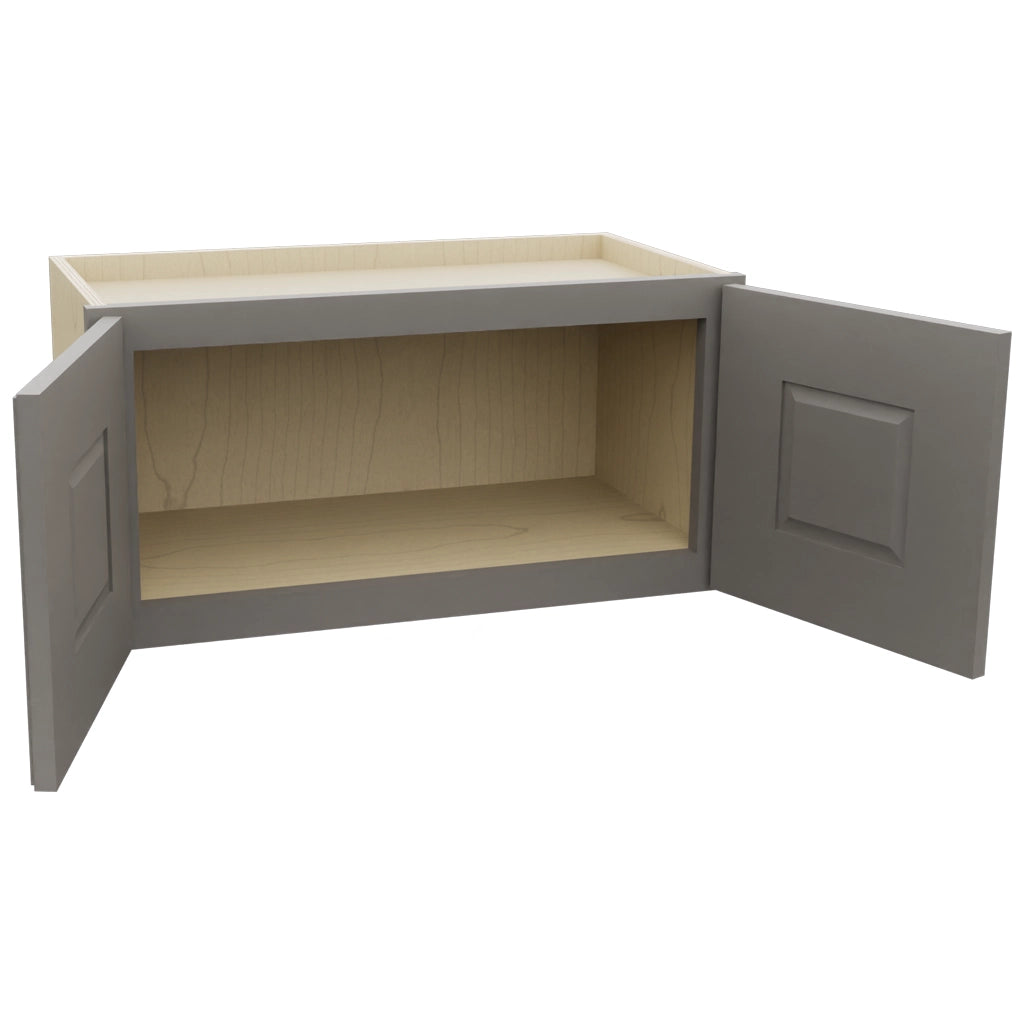 Fabuwood Fusion Stone W2412 Wall Standard Cabinet, Open View
