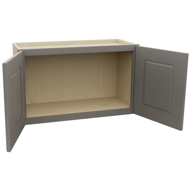 Fabuwood Fusion Stone W3018 Wall Standard Cabinet, Open View