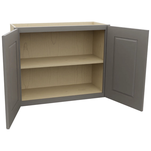 Fabuwood Fusion Stone W3024 Wall Standard Cabinet, Open View