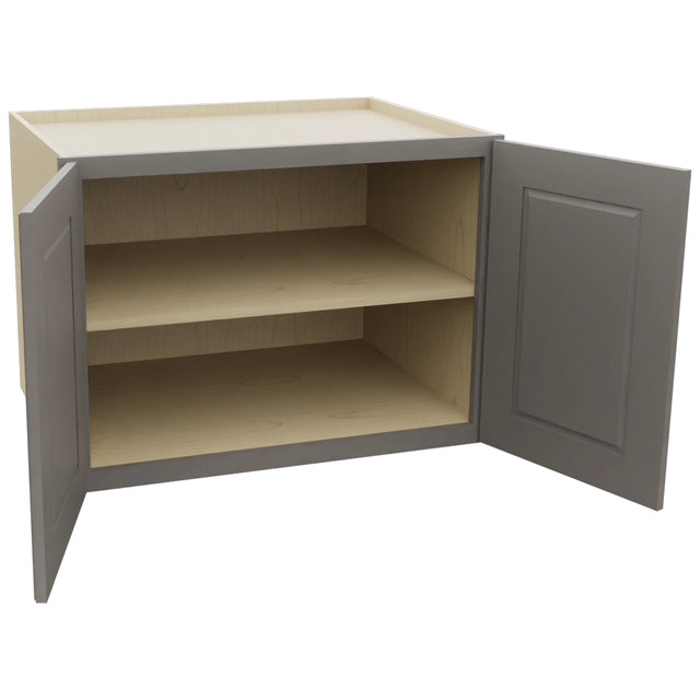 Fabuwood Fusion Stone W332424 Wall Deep Cabinet, Open View