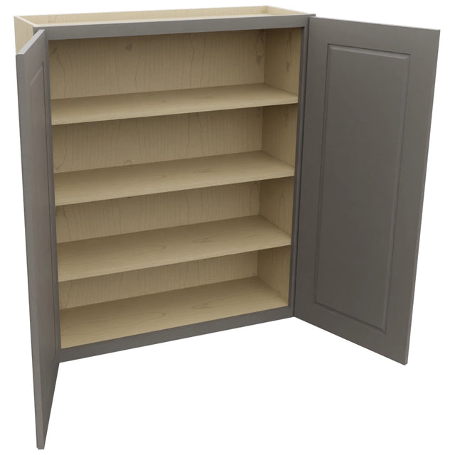 Fabuwood Fusion Stone W3642 Wall Standard Cabinet, Open View