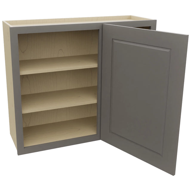 Fabuwood Fusion Stone WBC3630 Wall Corner Blind Cabinet, Open View