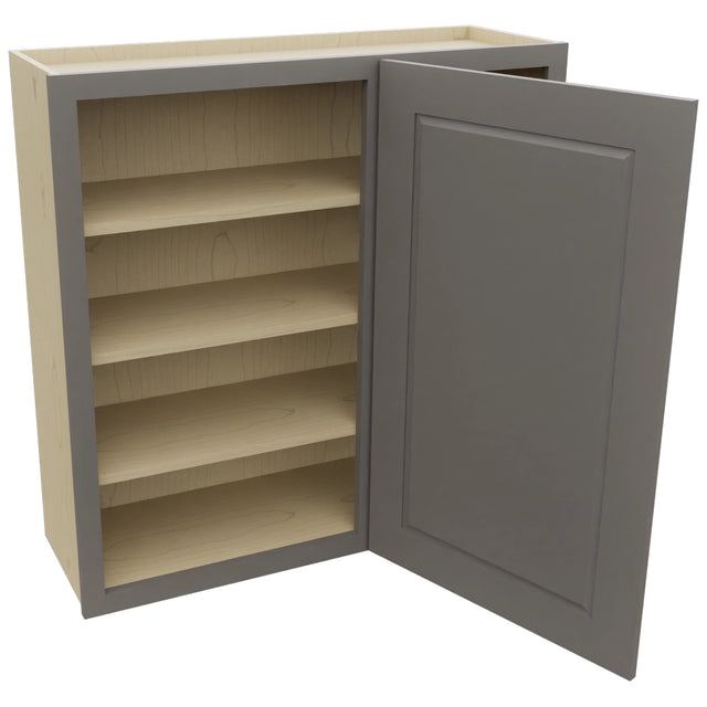 Fabuwood Fusion Stone WBC3636 Wall Corner Blind Cabinet, Open View