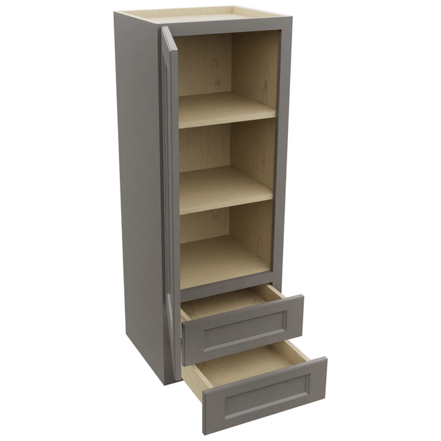 Fabuwood Fusion Stone WD1848 Wall Drawer Cabinet, Open View