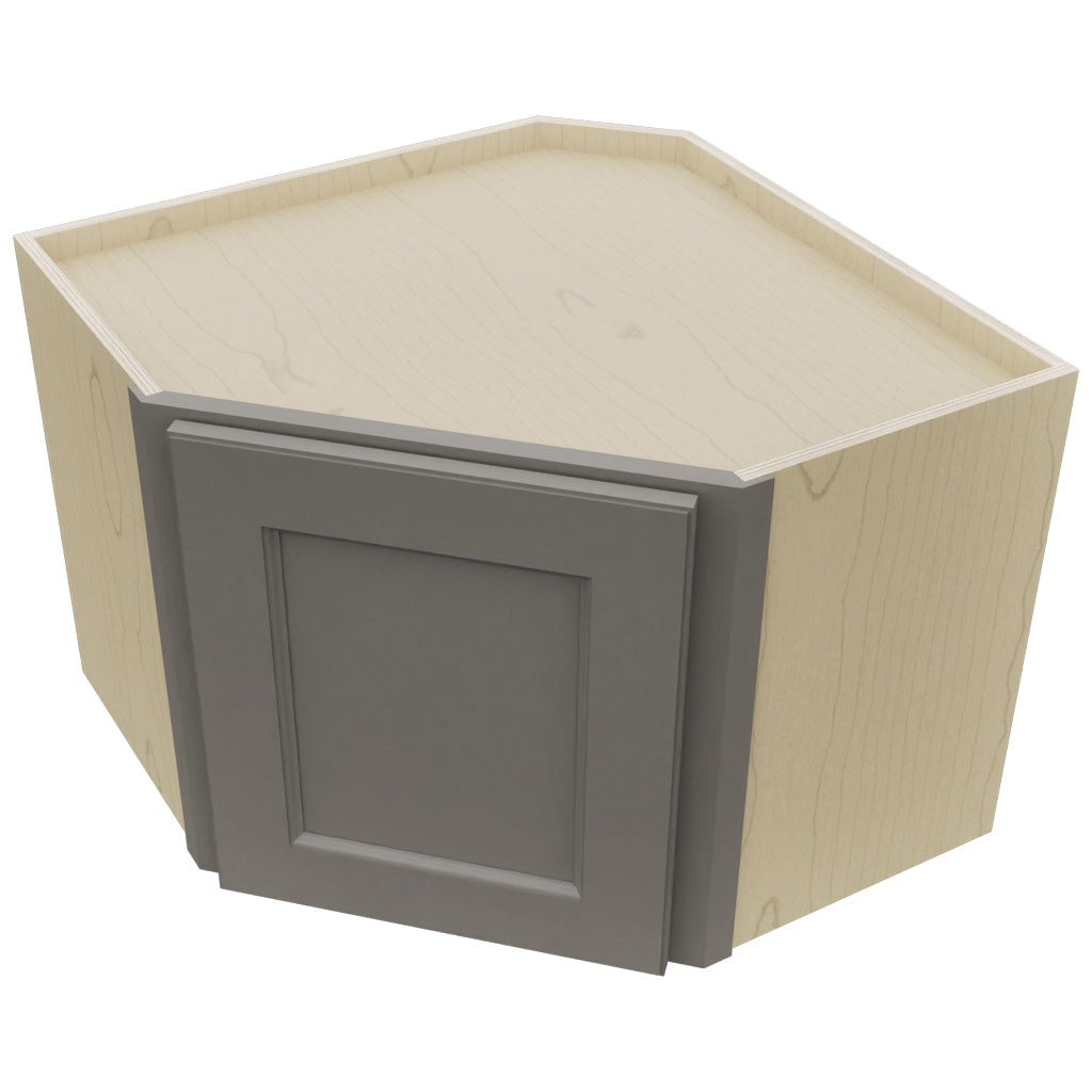 Fabuwood Fusion Stone WDC2418 Wall Corner Diagonal Cabinet, Top View