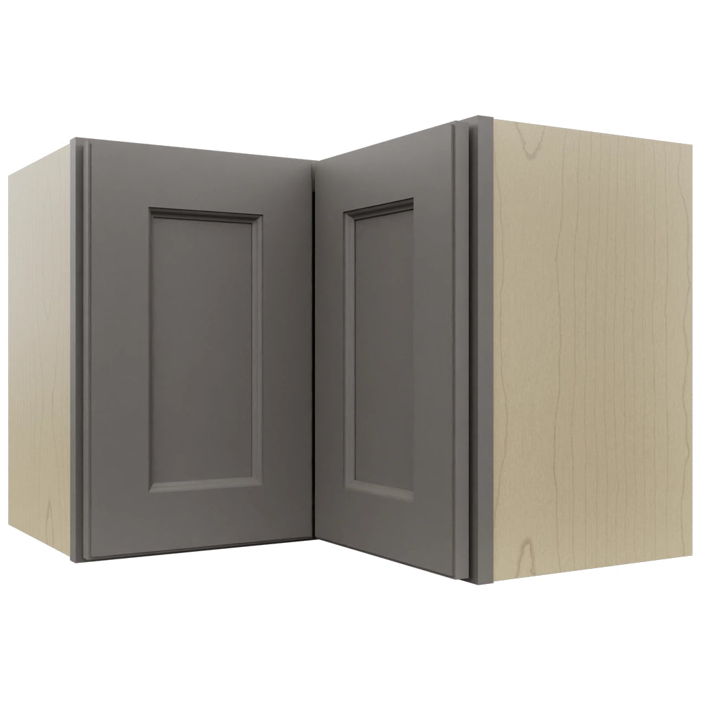 Fabuwood Fusion Stone WPC2418 Wall Corner Pie Cabinet, Front View