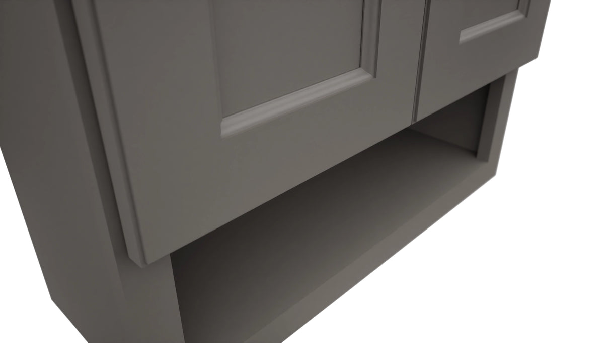 Fabuwood Fusion Stone WVS2430 Vanity Wall Storage, Detail View