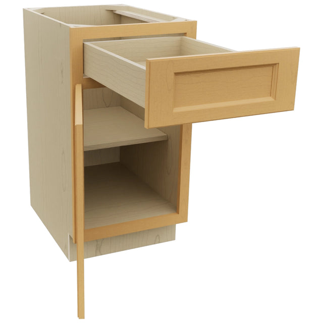Fabuwood Fusion Timber B18 Base Standard Cabinet, Open View