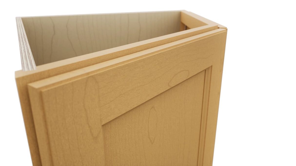 Fabuwood Fusion Timber BRA24 Base Return Angle Cabinet, Detail View