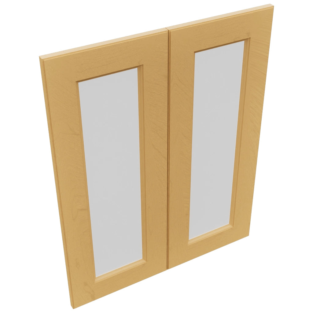 Fabuwood Fusion Timber DS GDW2430 Wall Glass Door, Top View