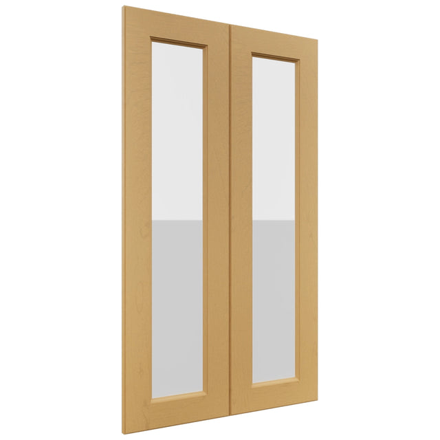 Fabuwood Fusion Timber DS GDW2442 Wall Glass Door, Front View