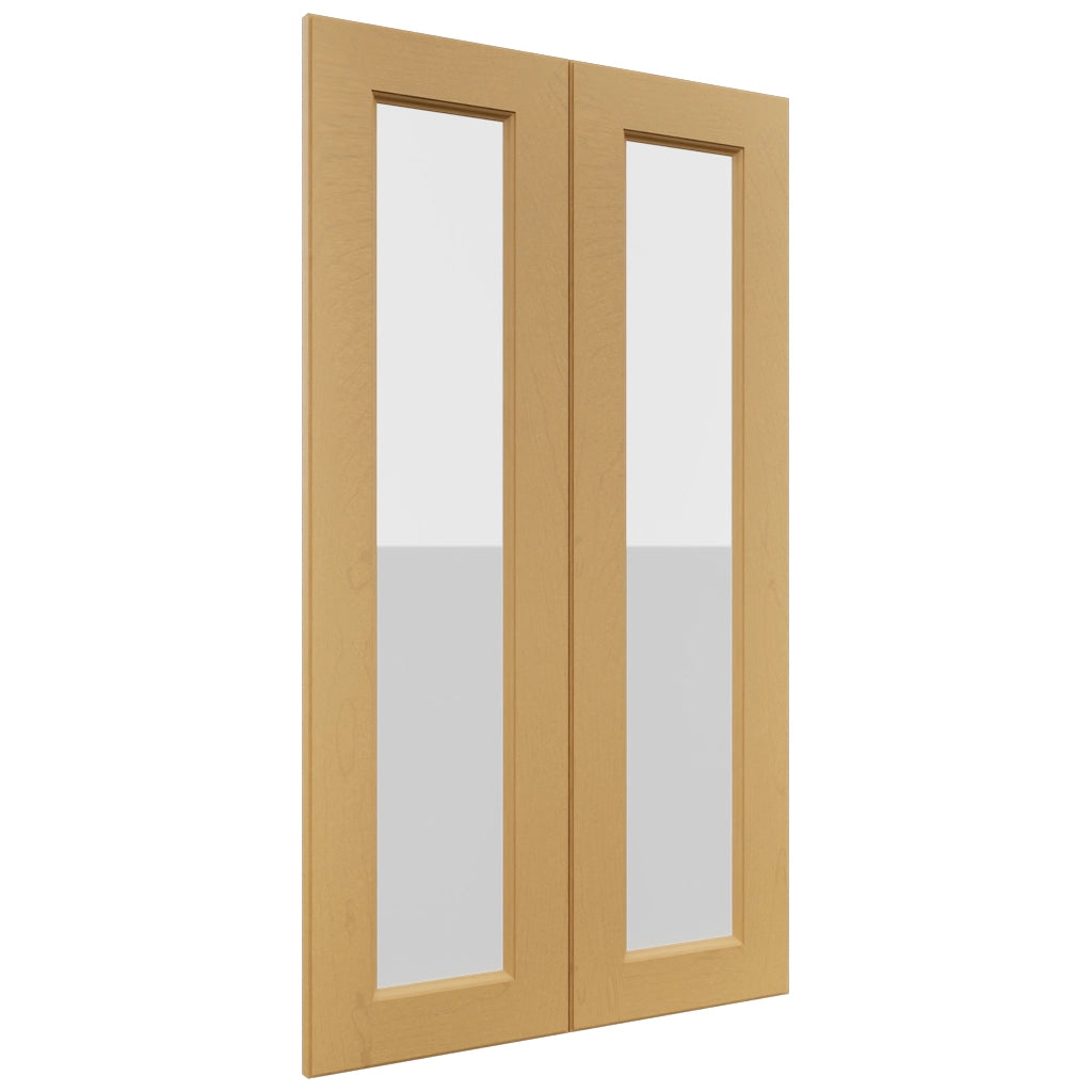Fabuwood Fusion Timber DS GDW2442 Wall Glass Door, Front View
