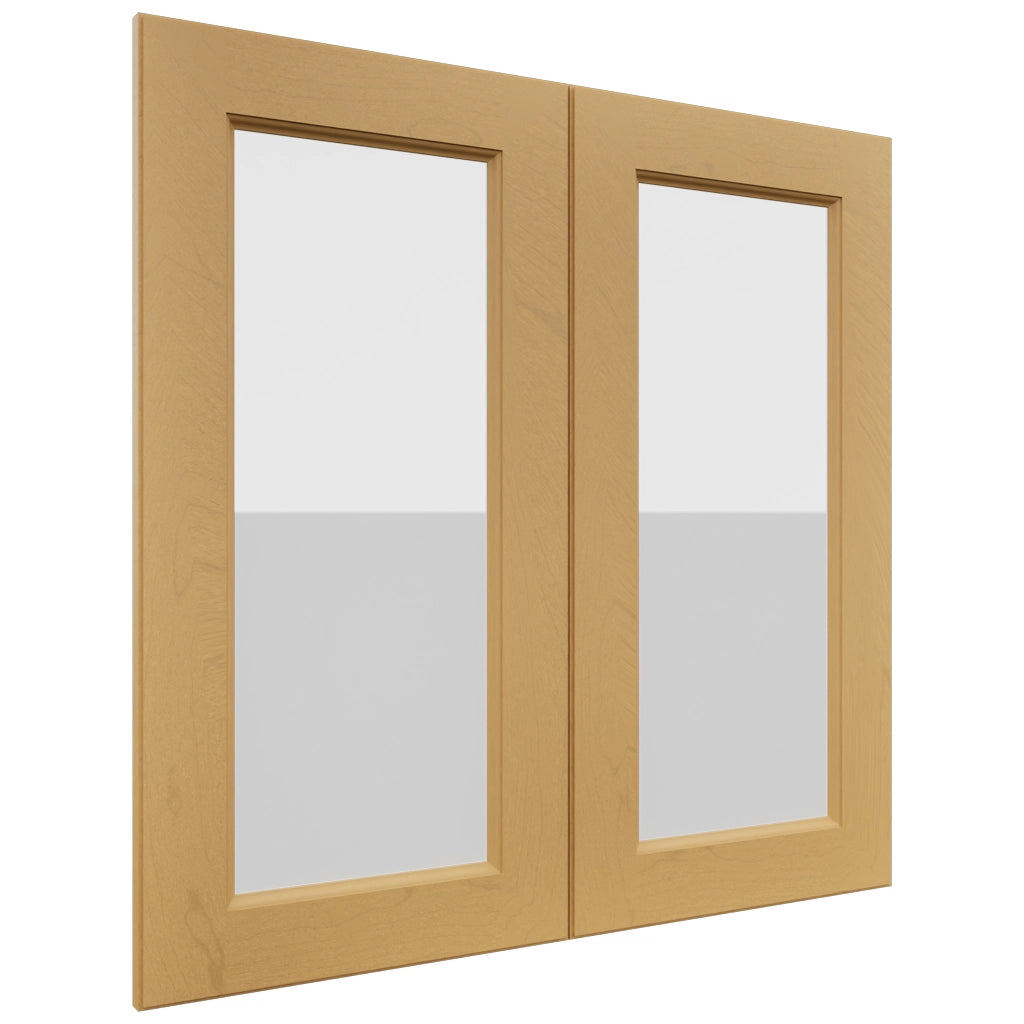 Fabuwood Fusion Timber DS GDW3030 Wall Glass Door, Front View