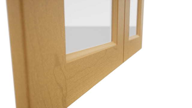 Fabuwood Fusion Timber DS GDW3036 Wall Glass Door, Detail View