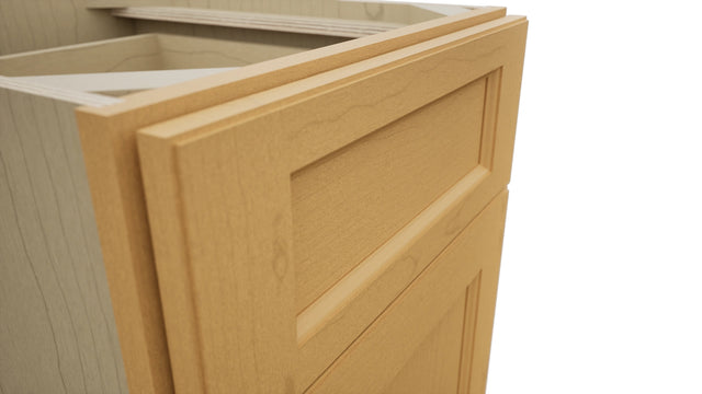 Fabuwood Fusion Timber FD18 Vanity Desk, Detail View
