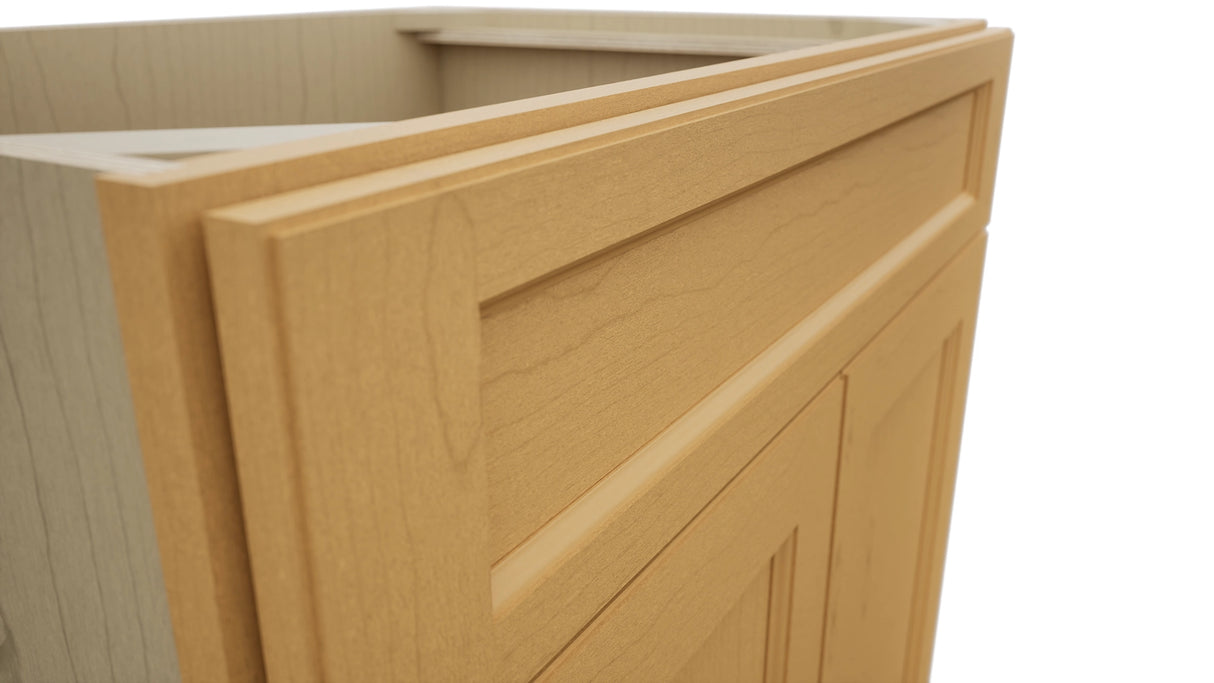 Fabuwood Fusion Timber SB33SDF Base Sink Cabinet, Detail View