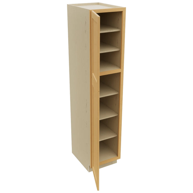 Fabuwood Fusion Timber TP182484 Tall Pantry Cabinet, Open View