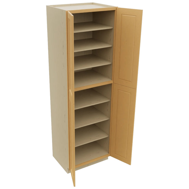 Fabuwood Fusion Timber TP302496 Tall Pantry Cabinet, Open View