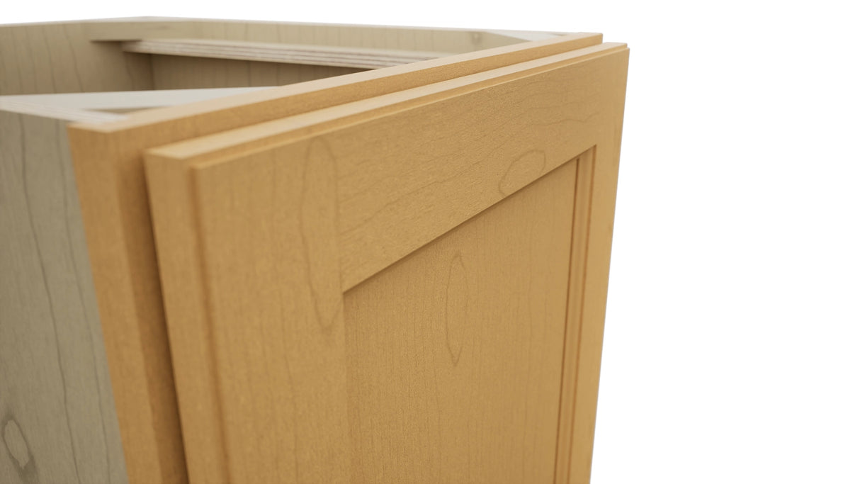 Fabuwood Fusion Timber VB18FD Vanity Base Full Height Cabinet, Detail View