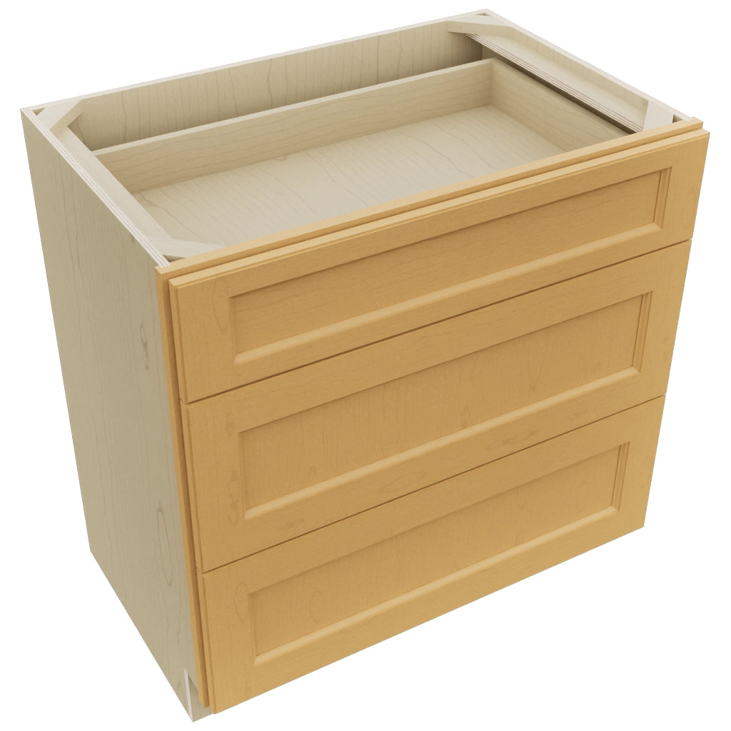 Fabuwood Fusion Timber VDB33-34 Vanity Drawer Cabinet, Top View