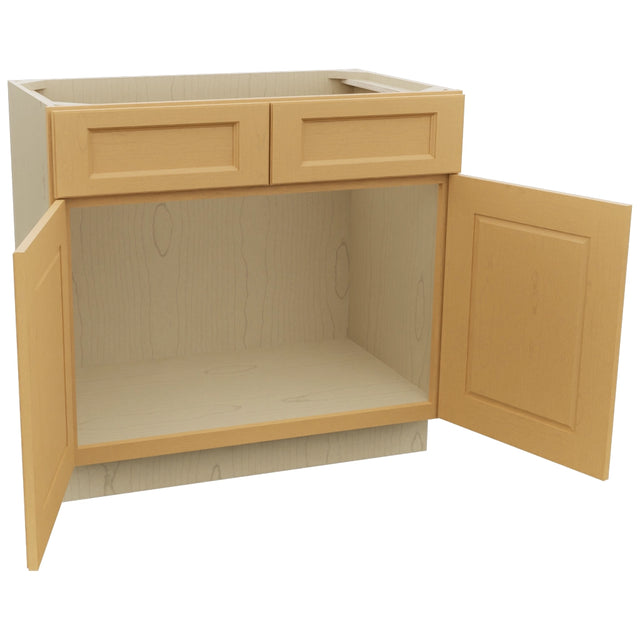 Fabuwood Fusion Timber VSB36-34 Vanity Sink Cabinet, Open View