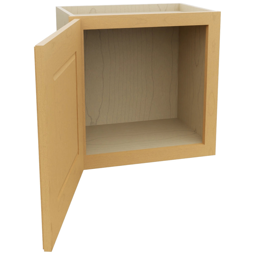 Fabuwood Fusion Timber W1818 Wall Standard Cabinet, Open View