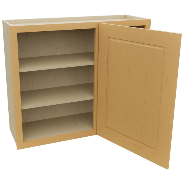 Fabuwood Fusion Timber WBC3630 Wall Corner Blind Cabinet, Open View