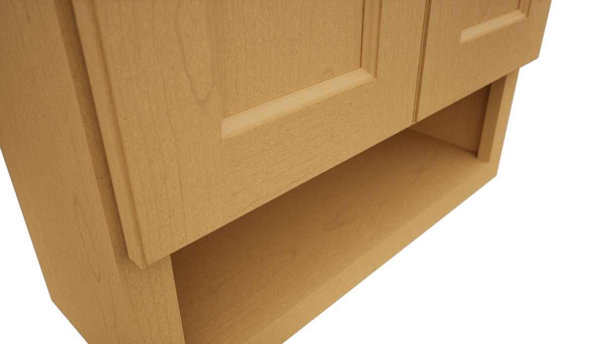 Fabuwood Fusion Timber WVS2430 Vanity Wall Storage, Detail View