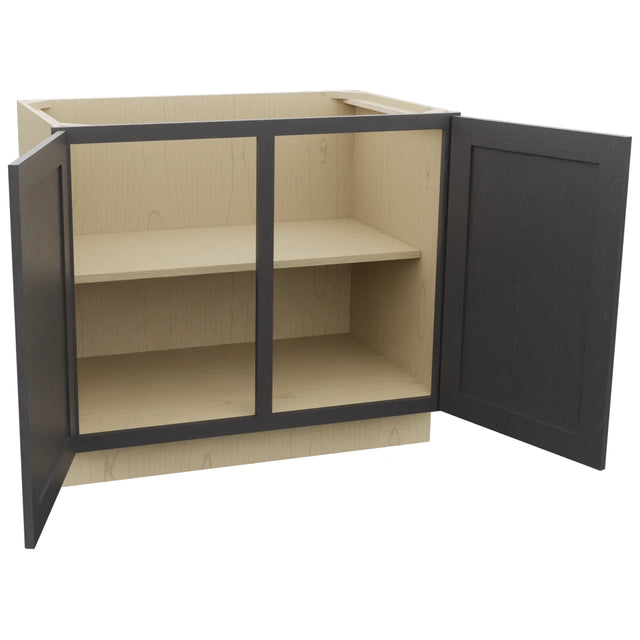 Fabuwood Galaxy Cobblestone B39FD Base Full Door Cabinet, Open View