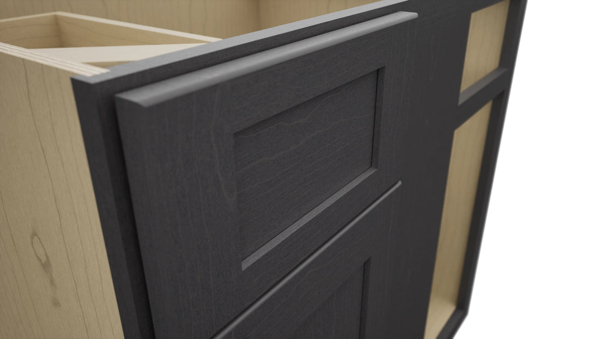 Fabuwood Galaxy Cobblestone BLB39/42 Base Corner Blind Cabinet, Detail View