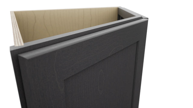 Fabuwood Galaxy Cobblestone BRA24 Base Return Angle Cabinet, Detail View