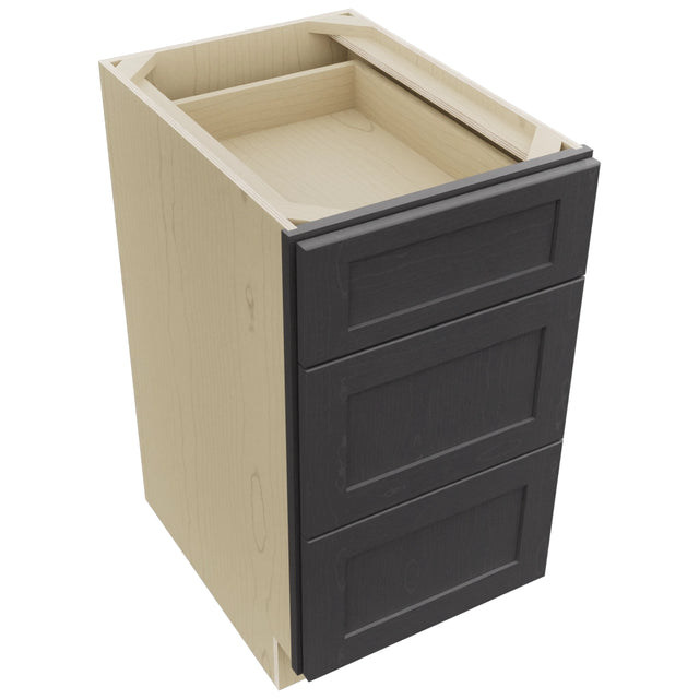 Fabuwood Galaxy Cobblestone DB18 Base 3 Drawers Cabinet, Top View