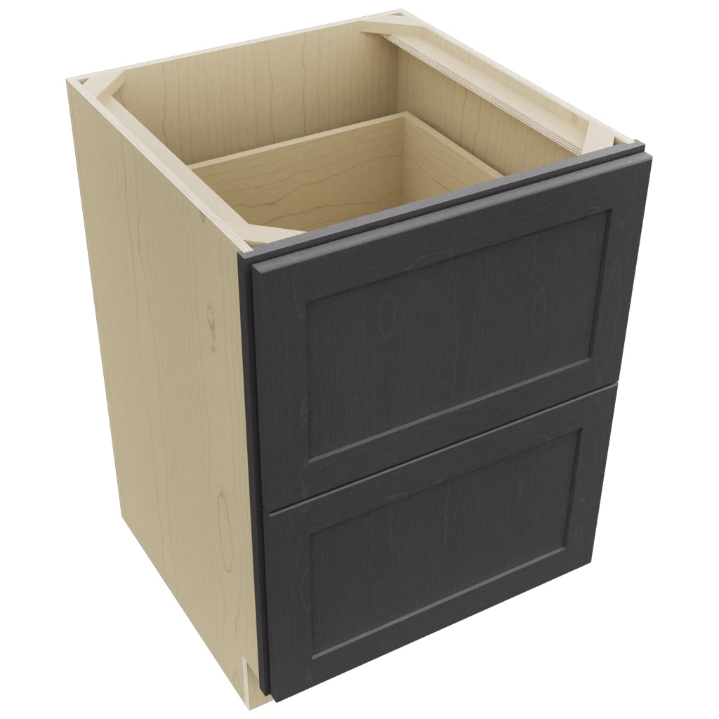 Fabuwood Galaxy Cobblestone DB24-2 Base 2 Drawers Cabinet, Top View