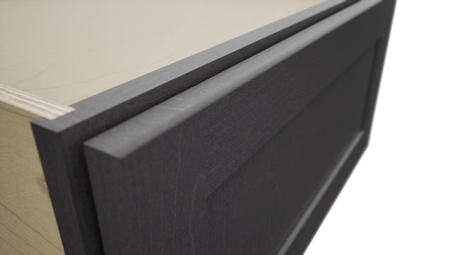Fabuwood Galaxy Cobblestone DBS24 Base Bench Seat Cabinet, Detail View