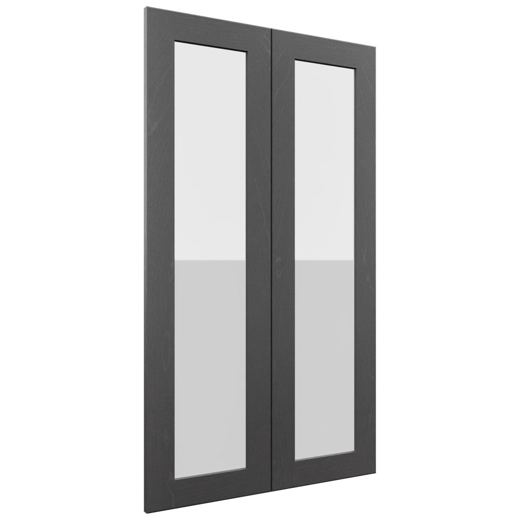 Fabuwood Galaxy Cobblestone DS GDW2442 Wall Glass Door, Front View