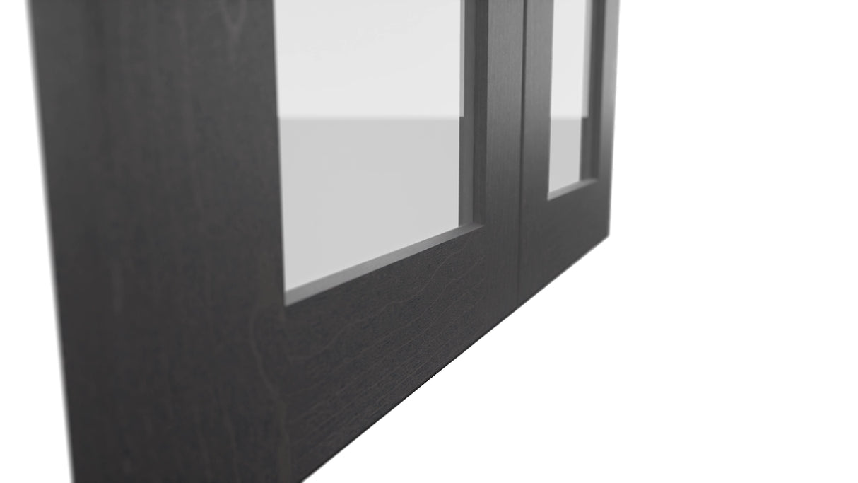 Fabuwood Galaxy Cobblestone DS GDW2442 Wall Glass Door, Detail View