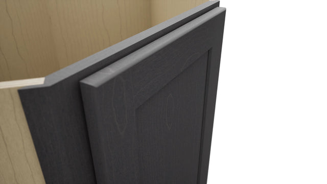 Fabuwood Galaxy Cobblestone DSB36FD Base Corner Diagonal Sink Cabinet, Detail View