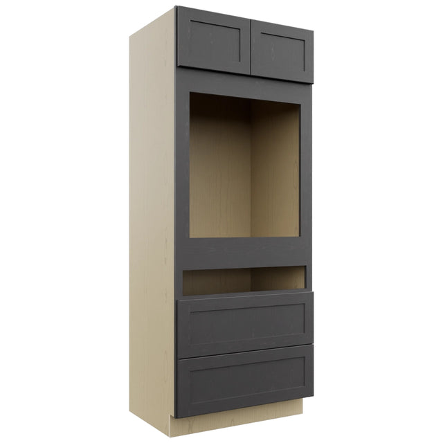Fabuwood Galaxy Cobblestone OC3384C Tall Oven Cabinet Combo, Front View